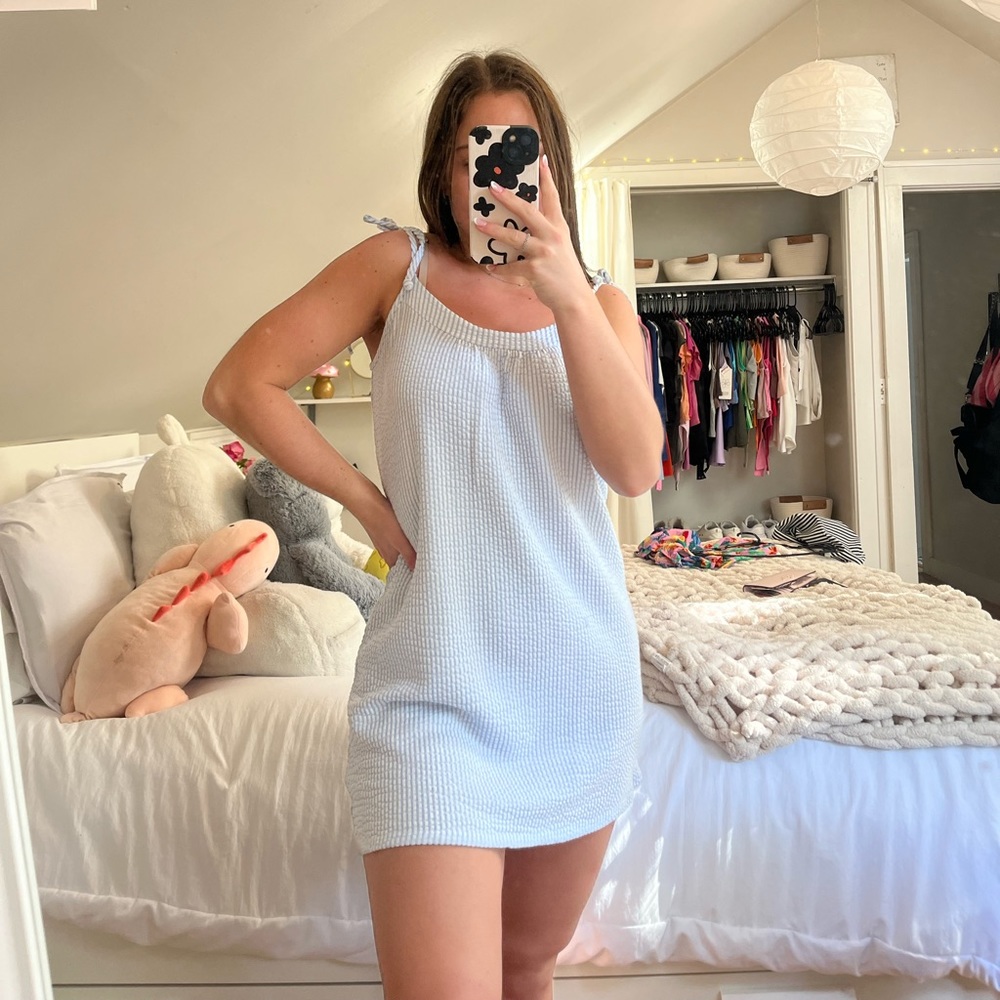Striped Sundress with Tie Straps